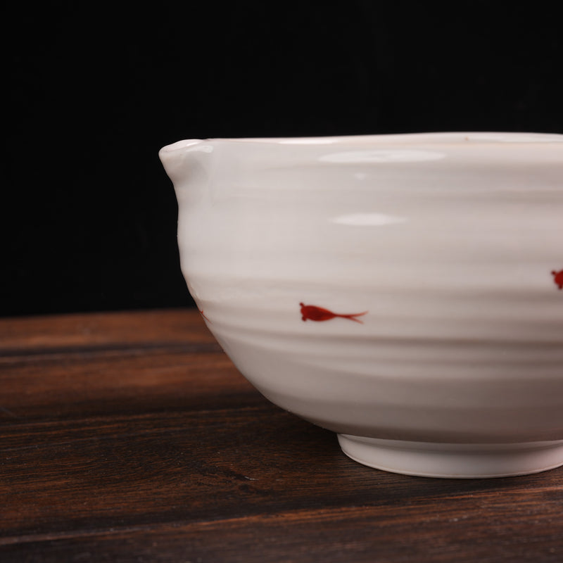 Matcha Bowl Red Medaka