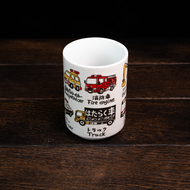 Japanese Culture Yunomi Tea Cups - Working Car