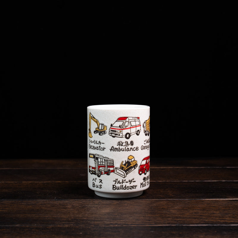 Japanese Culture Yunomi Tea Cups - Working Car