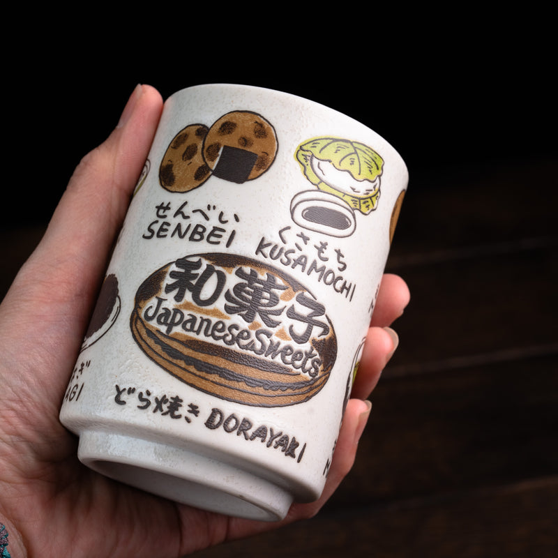 Japanese Culture Yunomi Tea Cups - Sweets