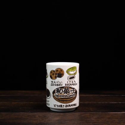 Japanese Culture Yunomi Tea Cups - Sweets