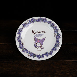 Japan Sanrio Plate - Kuromi Purple Flora