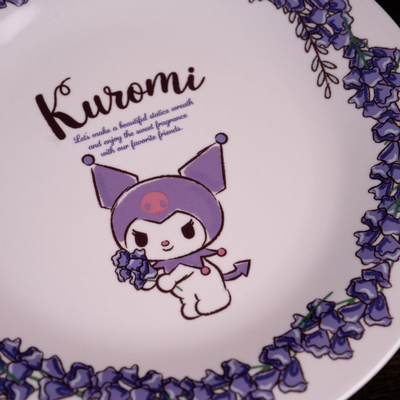 Japan Sanrio Plate - Kuromi Purple Flora
