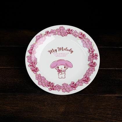 Japan Sanrio Plate - Melody Pink Flora