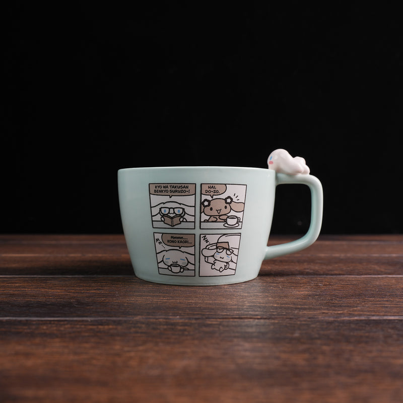 Japan Sanrio Soup Mug with Nokkari Figure - Cinnamoroll : Comics