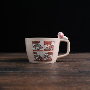 Japan Sanrio Soup Mug with Nokkari Figure - My Melody : Comics