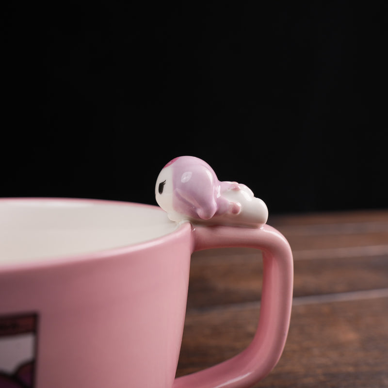 Japan Sanrio Soup Mug with Nokkari Figure - Kuromi : Comics