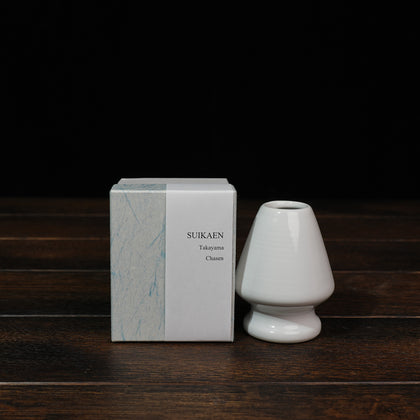 Japanese Ceramic Matcha Whisk Stand - White