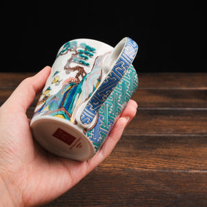 Vintage PEANUTS Snoopy Kutaniyaki Mug - Sansui