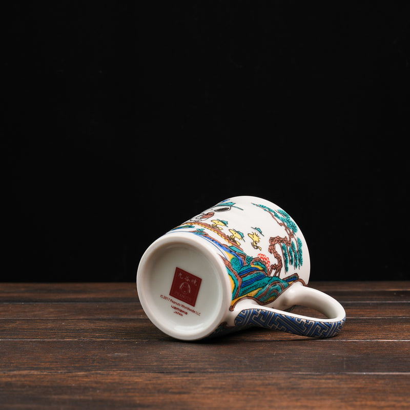 Vintage PEANUTS Snoopy Kutaniyaki Mug - Sansui