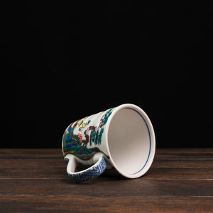 Vintage PEANUTS Snoopy Kutaniyaki Mug - Sansui