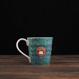 Vintage PEANUTS Snoopy Kutaniyaki Mug - Sansui