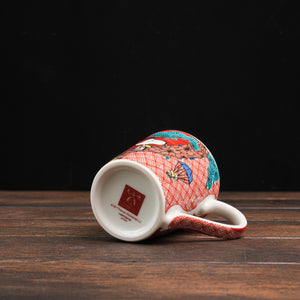 Vintage PEANUTS Snoopy Kutaniyaki Mug - Akae