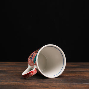 Vintage PEANUTS Snoopy Kutaniyaki Mug - Akae