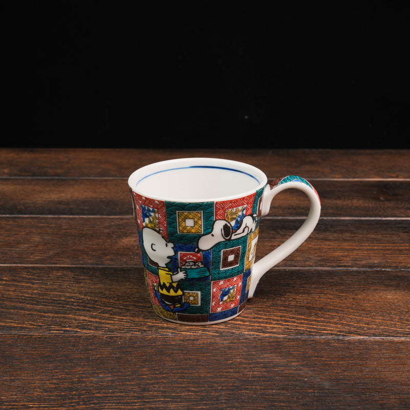 Vintage PEANUTS Snoopy Kutaniyaki Mug - Ishi Datami