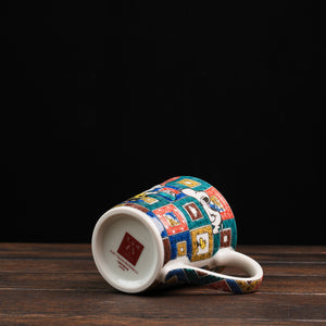 Vintage PEANUTS Snoopy Kutaniyaki Mug - Ishi Datami