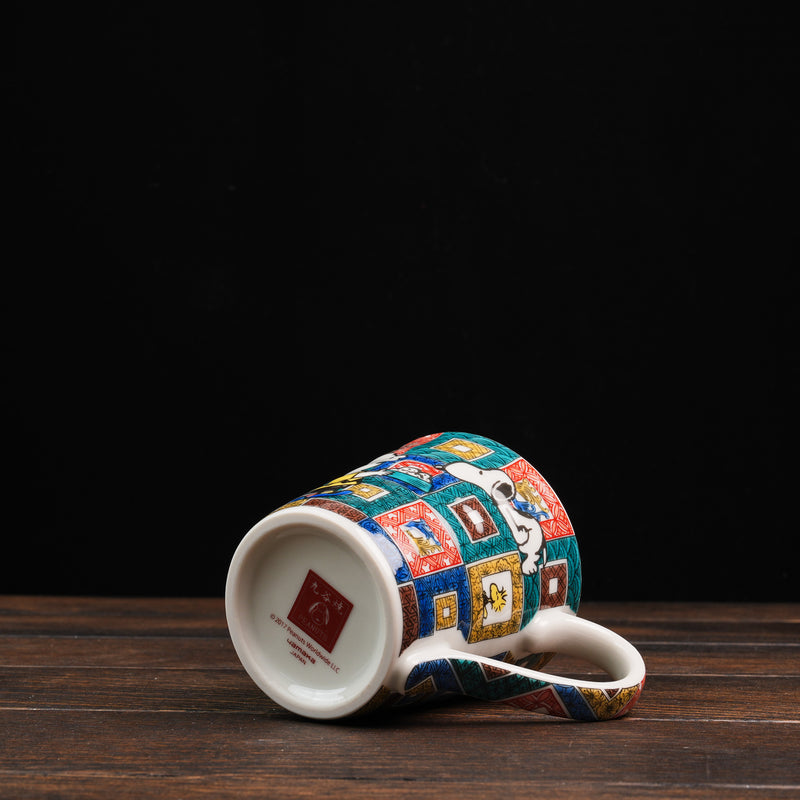 Vintage PEANUTS Snoopy Kutaniyaki Mug - Ishi Datami