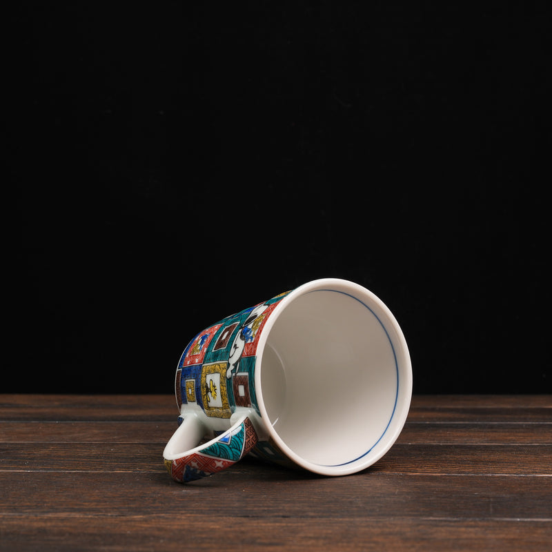 Vintage PEANUTS Snoopy Kutaniyaki Mug - Ishi Datami