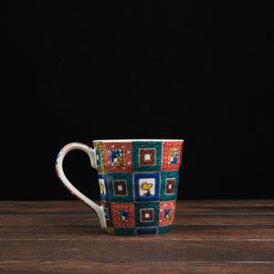 Vintage PEANUTS Snoopy Kutaniyaki Mug - Ishi Datami