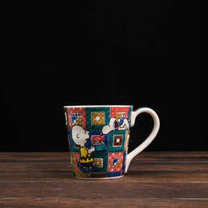 Vintage PEANUTS Snoopy Kutaniyaki Mug - Ishi Datami