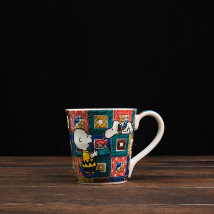 Vintage PEANUTS Snoopy Kutaniyaki Mug - Ishi Datami