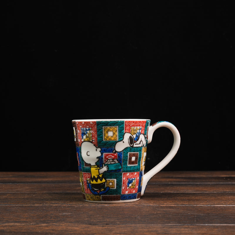 Vintage PEANUTS Snoopy Kutaniyaki Mug - Ishi Datami