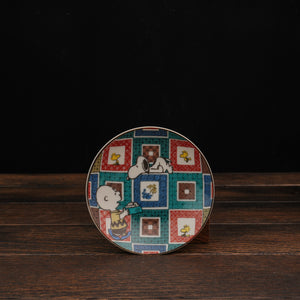 Vintage PEANUTS Snoopy Kutaniyaki Saucer - Ishi Datami