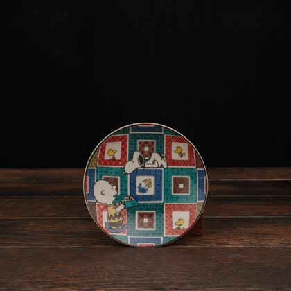 Vintage PEANUTS Snoopy Kutaniyaki Saucer - Ishi Datami