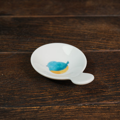 Fluttering Suisai Saucer with Chopstick Rest