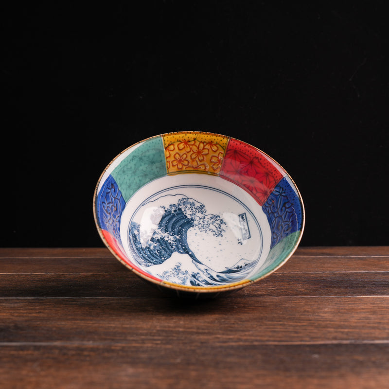Shonzui Donburi Colour Bowl - Mt. Fuji Wave