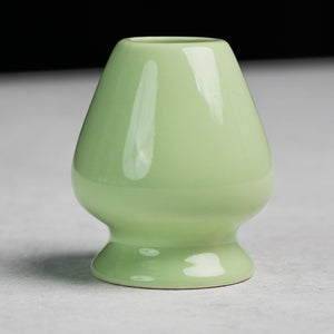 Japanese Ceramic Chasen Holder - Light Green