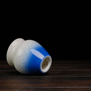 Japanese Ceramic Chasen Holder - Ocean Blue