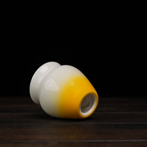 Japanese Ceramic Chasen Holder - Lemon Cloud