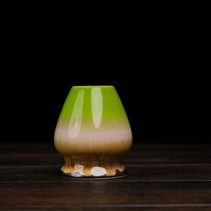 Japanese Ceramic Chasen Holder - Matcha Sunset