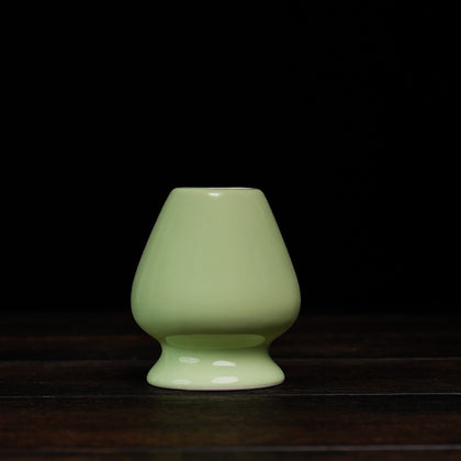 Japanese Ceramic Chasen Holder - Light Green