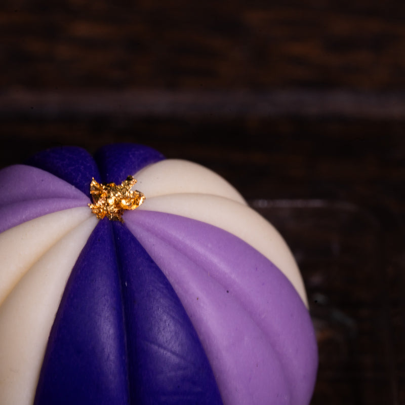 Solid Cleansing Handmade Soap - Purple Cake Design